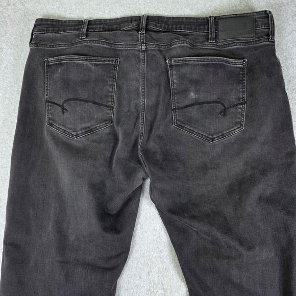 Mavi Zach Straight Leg Jeans Men's Size 44x30 Faded Black Denim Five Pocket - Picture 8 of 12